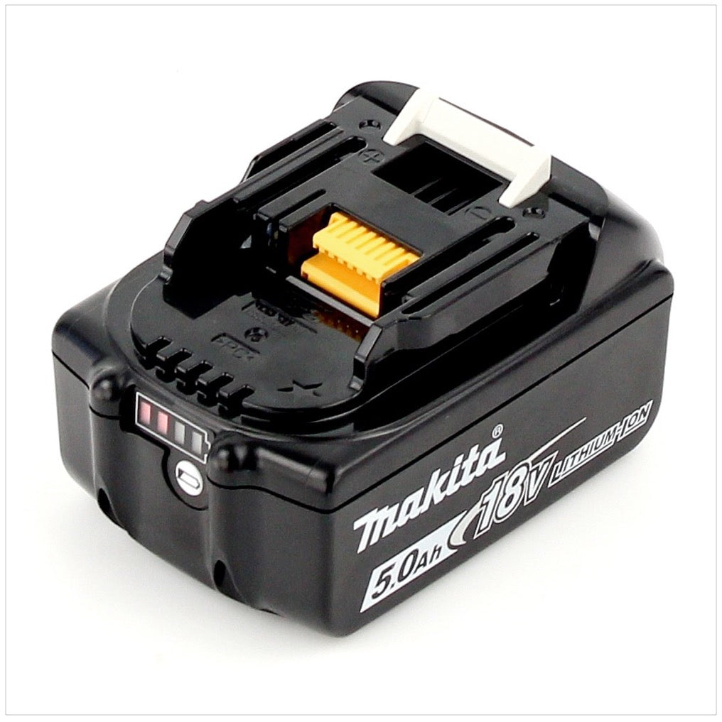 Makita BL 1850 B Batteria al litio da 18V 5,0 Ah ( 197280-8 / 632f15-1 ) con indicatore LED - Successore del 196672-8