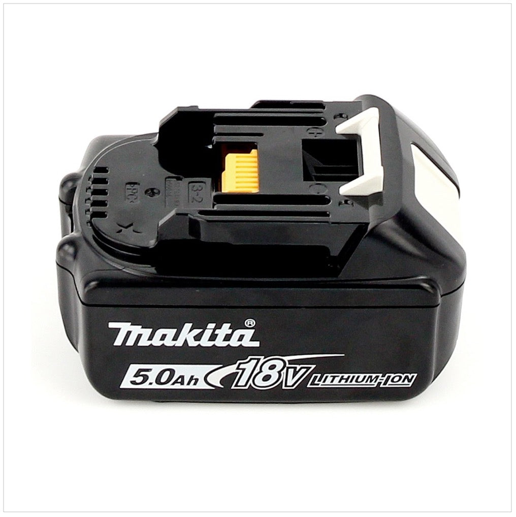 Makita BL 1850 B Batteria al litio da 18V 5,0 Ah ( 197280-8 / 632f15-1 ) con indicatore LED - Successore del 196672-8