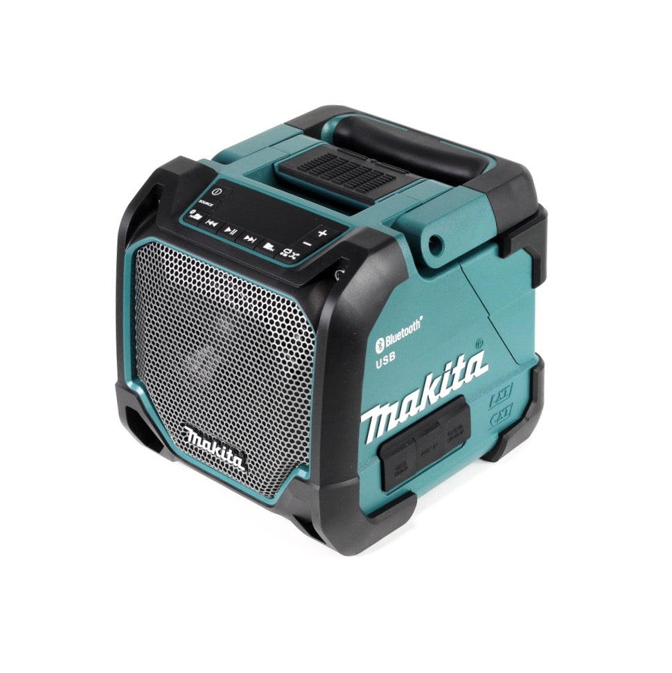 Makita DMR 202 Altoparlante a batteria 12 - 18 V AUX Bluetooth Solo - senza batteria, senza caricabatterie
