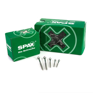 Vite universale SPAX 4,5 x 50 mm 1000 pz. TORX T-STAR plus T20 WIROX testa svasata filettatura parziale punta 4Cut