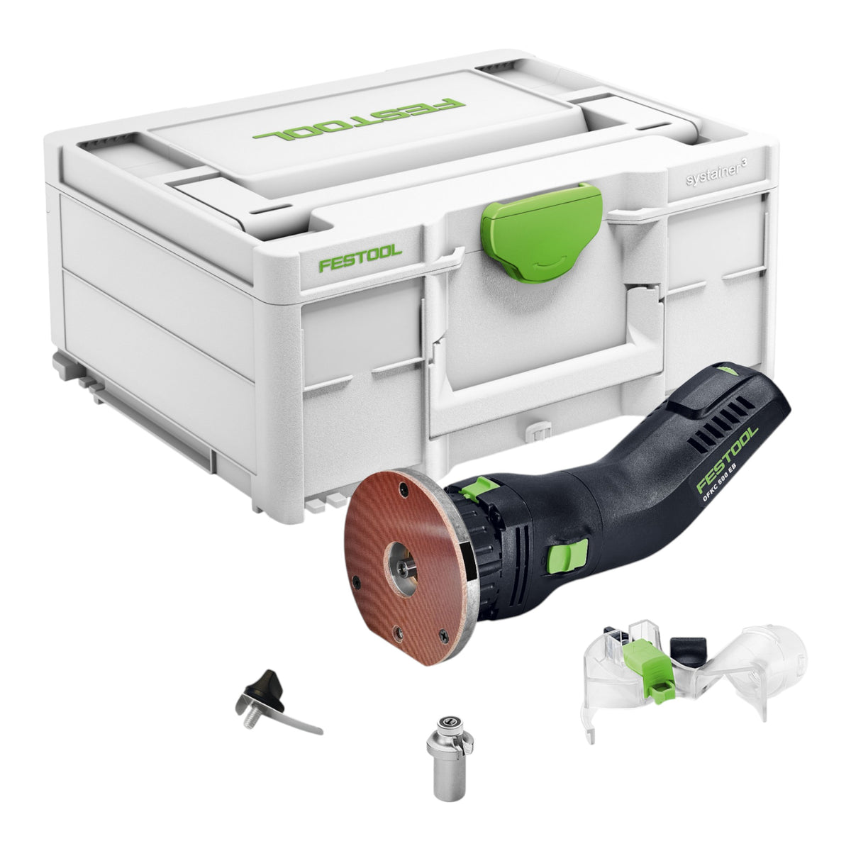 Festool OFKC 500 R3 EB-Basic Fresatrice per bordi a batteria 18 V 10 mm Brushless ( 577985 ) + Systainer - senza batteria, senza caricabatteria