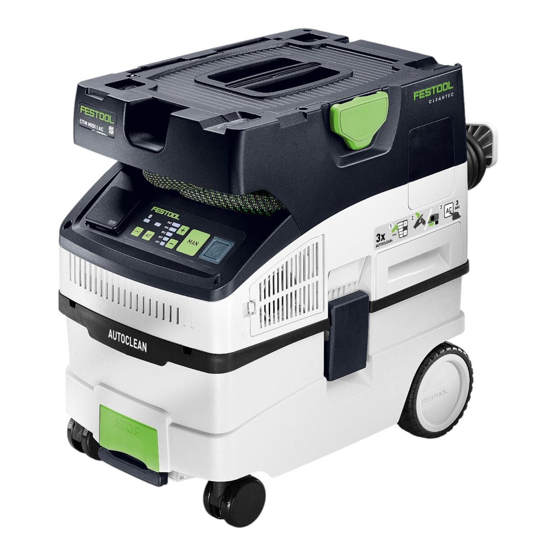 Festool CTM MIDI I AC CLEANTEC Aspiratore mobile 1200 W 15 l Classe di polvere M ( 578552 )