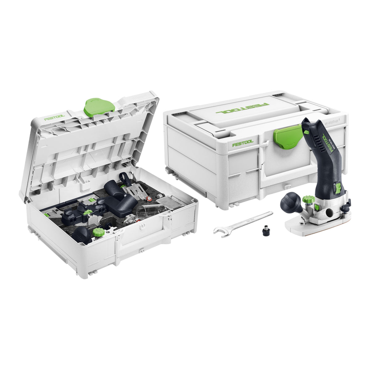 Festool MFKC 700 EB-Basic Modulo batteria Fresatrice per bordi 18 V 8 mm Brushless + Set di accessori + Systainer - senza batteria, senza caricabatteria