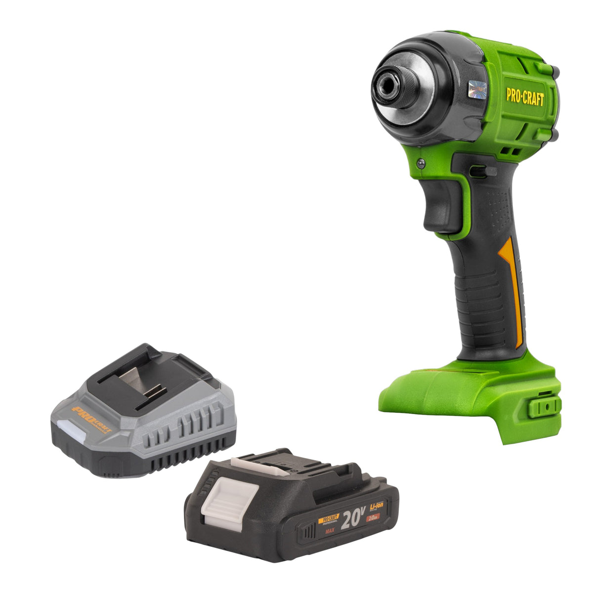 Avvitatore a impatto a batteria Procraft PS22bb 20 V 230 Nm 1/2" Brushless + 1x batteria 2,0 Ah + caricabatteria
