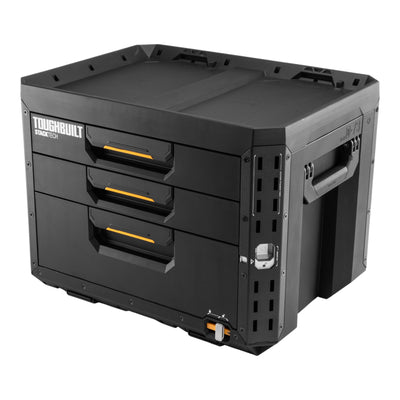 Toughbuilt STACKTECK Werkzeug Box abschliessbar mit 3 Schubladen 533 x 406 x 395 mm TB B1 D 73 0 - toolbrothers