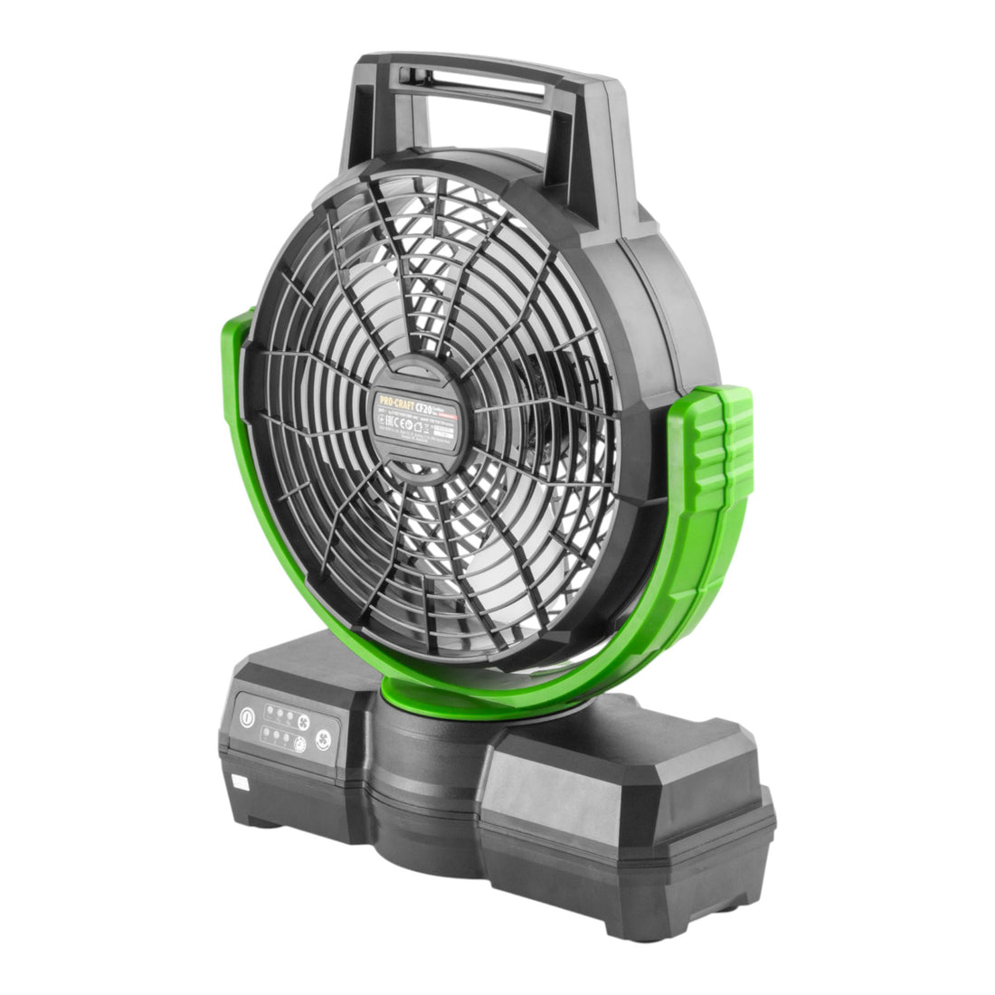 Ventilatore a batteria Procraft CF20bb 20 V 235 mm + 1x batteria 4,0 Ah + caricabatteria