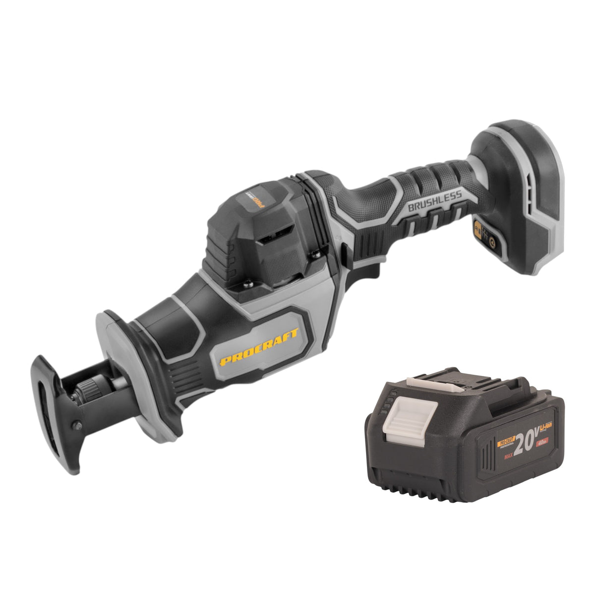 Sega alternativa Procraft Industrial RS20Abb 20 V Brushless + 1x batteria 4,0 Ah - senza caricabatterie
