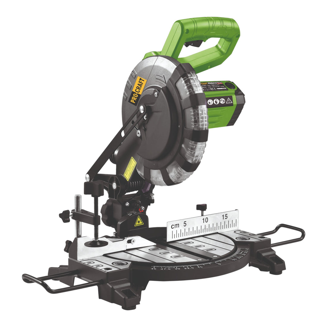 Procraft PGS215 Sega circolare e troncatrice 1500 W + lama da 210 mm 24 Z e sacchetto raccoglipolvere