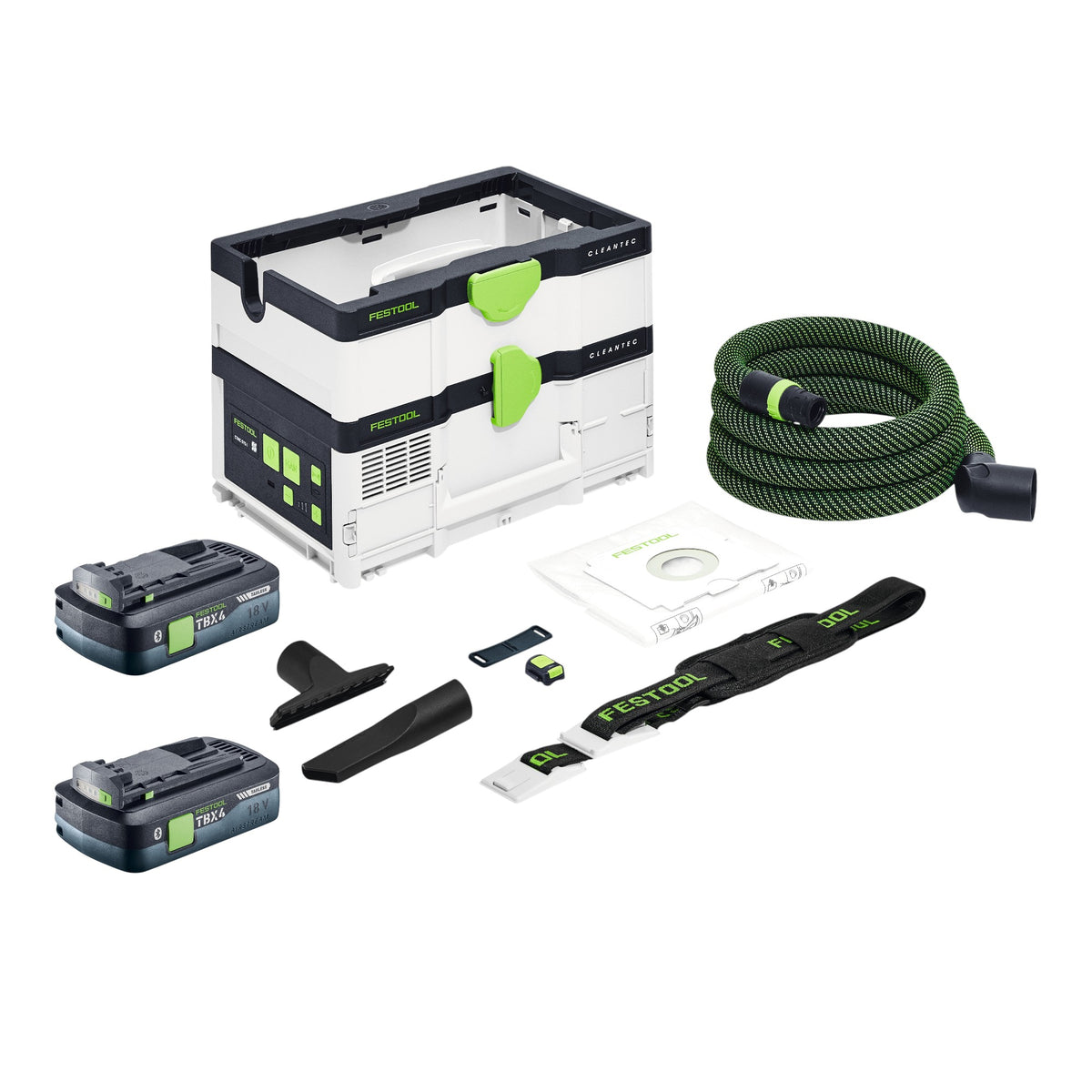 Aspiratore mobile a batteria Festool CTLC SYS 36 V ( 2x 18 V ) classe di polvere L + 2x batteria 4,0 Ah - senza caricabatterie