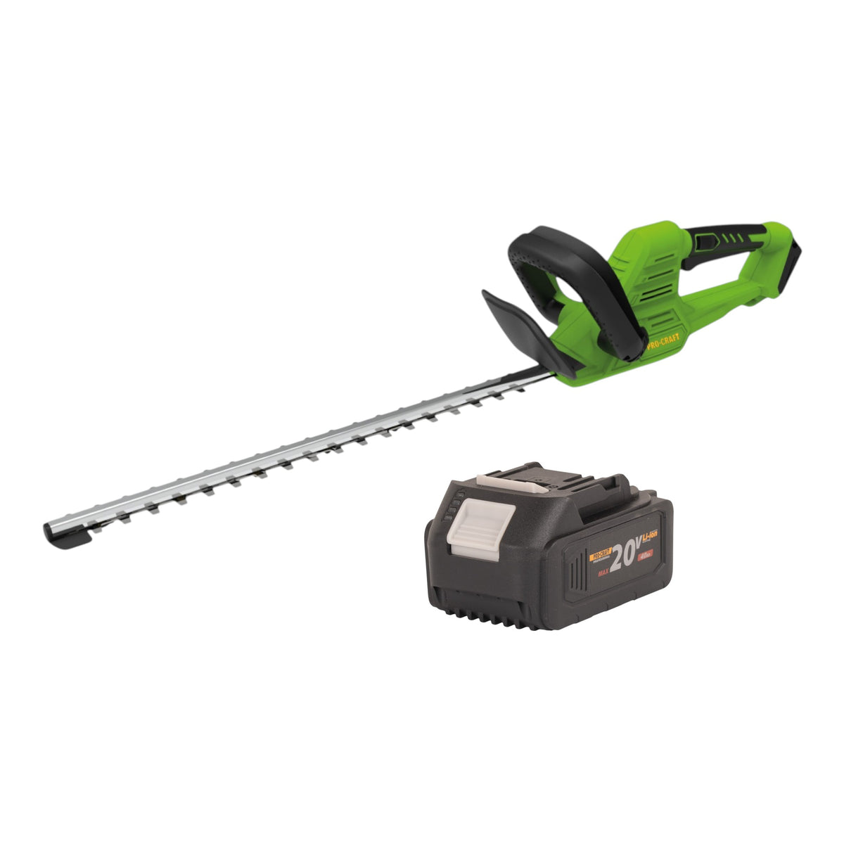 Tagliasiepi a batteria Procraft PZA26bb 20 V 550 mm Brushless + 1x batteria 4,0 Ah - senza caricabatterie