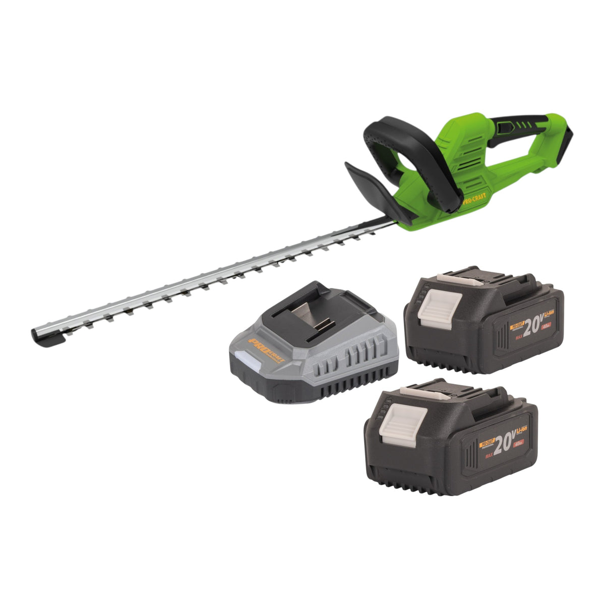Tagliasiepi a batteria Procraft PZA26bb 20 V 550 mm Brushless + 2x batteria 4,0 Ah + caricabatterie