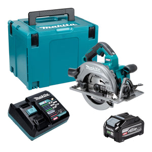 Sega circolare a batteria Makita HS 003 GU101 40 V max. 190 mm Brushless + 1x batteria da 4,0 Ah + caricabatterie + Makpac