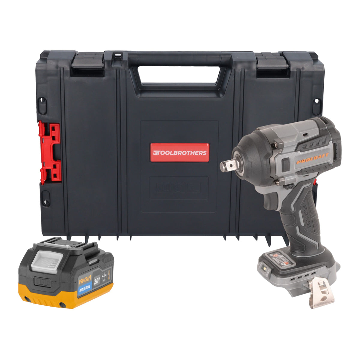 Procraft Industrial IW550Abb Avvitatore a impatto a batteria 20 V 550 Nm 1/2" Solo - senza batteria, senza caricabatteria