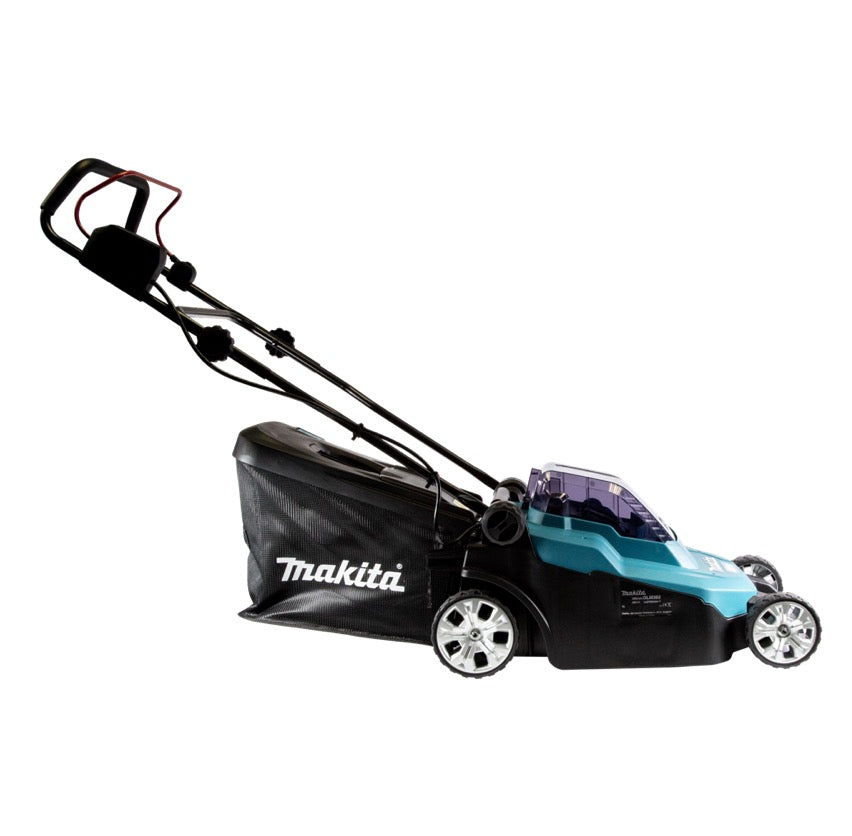 Makita DLM 382 Z Rasaerba a batteria 36V ( 2x 18V ) / 38 cm / 40 l - senza batterie, senza caricabatterie
