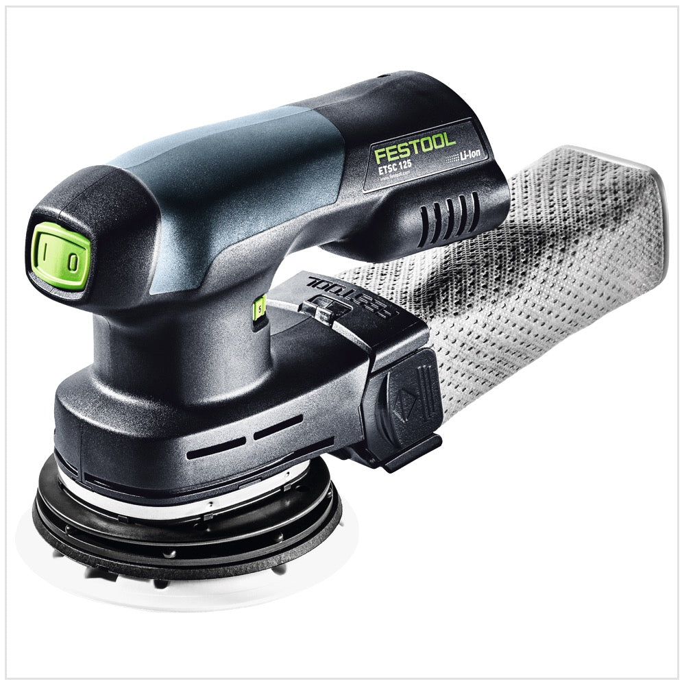 Festool ETSC 125 Basic Levigatrice orbitale a batteria 18V ( 576370 ) + Valigetta Systainer - senza batteria, senza caricabatterie (successore del 201533)