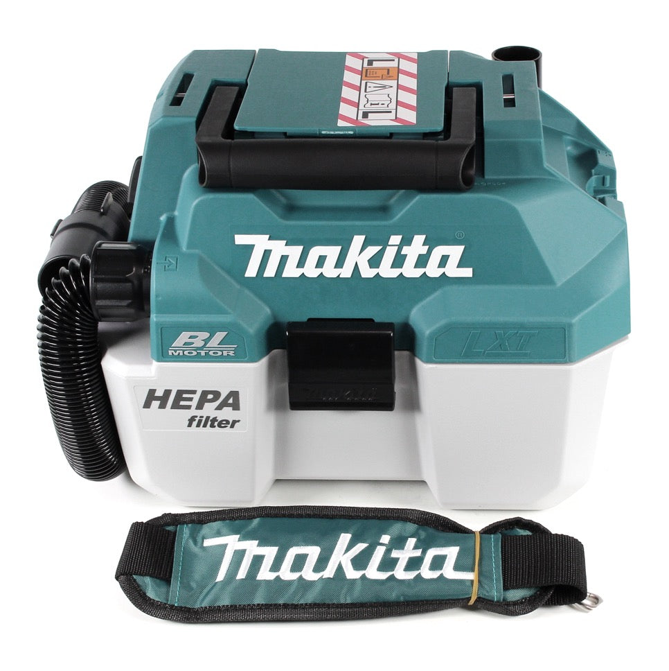 Makita DVC 750 LZX3 Aspiratore a batteria 18 V 7,5 l classe di polvere L Brushless Solo - senza batteria, senza caricabatterie