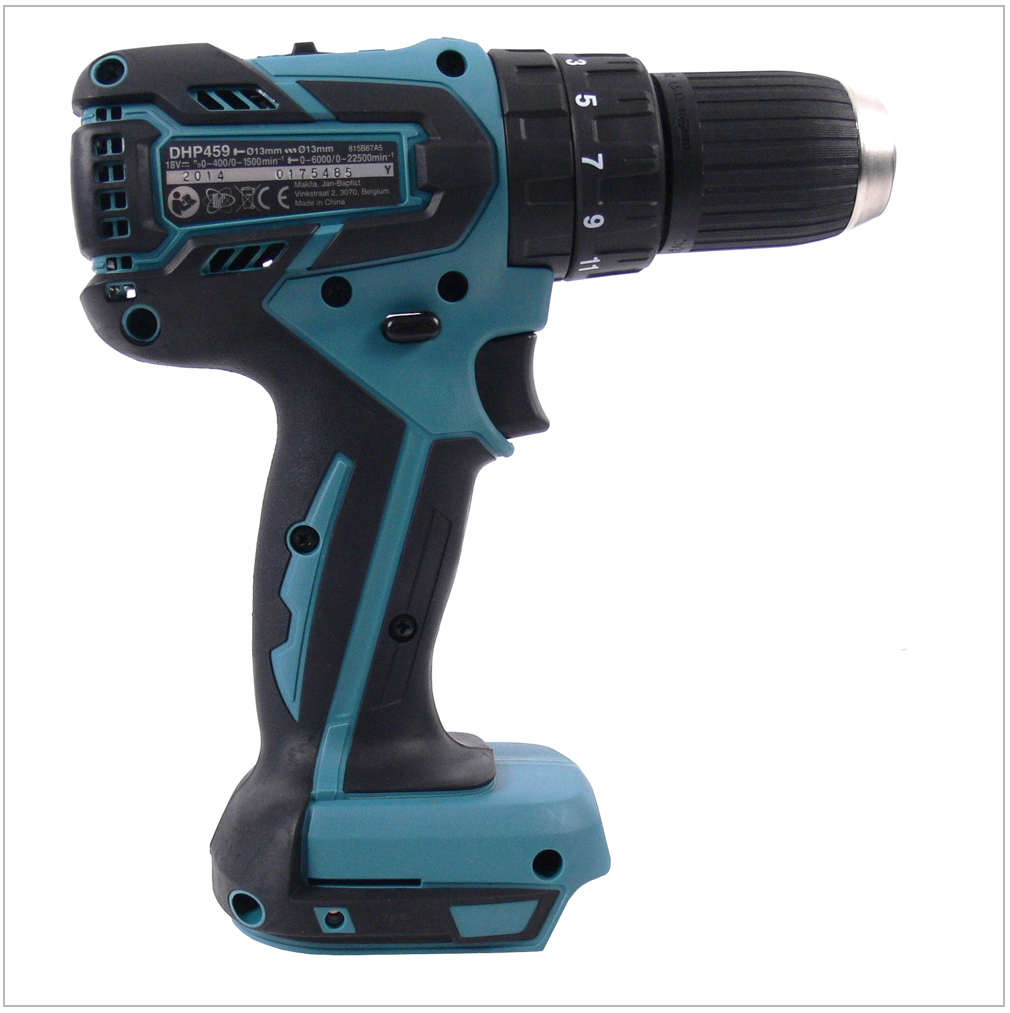 Makita DHP 459 Z Trapano avvitatore con percussione a batteria 18V - senza batterie, senza caricabatterie
