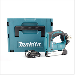 Makita DST 221 Y1J Graffettatrice a batteria 18V in valigetta Makpac + 1x Batteria 1,5 Ah - senza caricabatterie