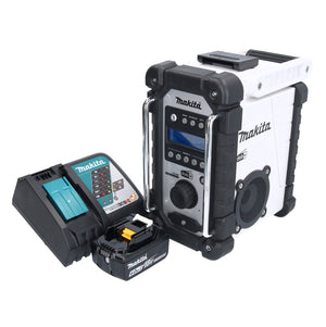 Makita DMR 110 RG1NW Akku Baustellenradio 12 V - 18 V IP64 DAB + 1x Akku 6,0 Ah + Ladegerät