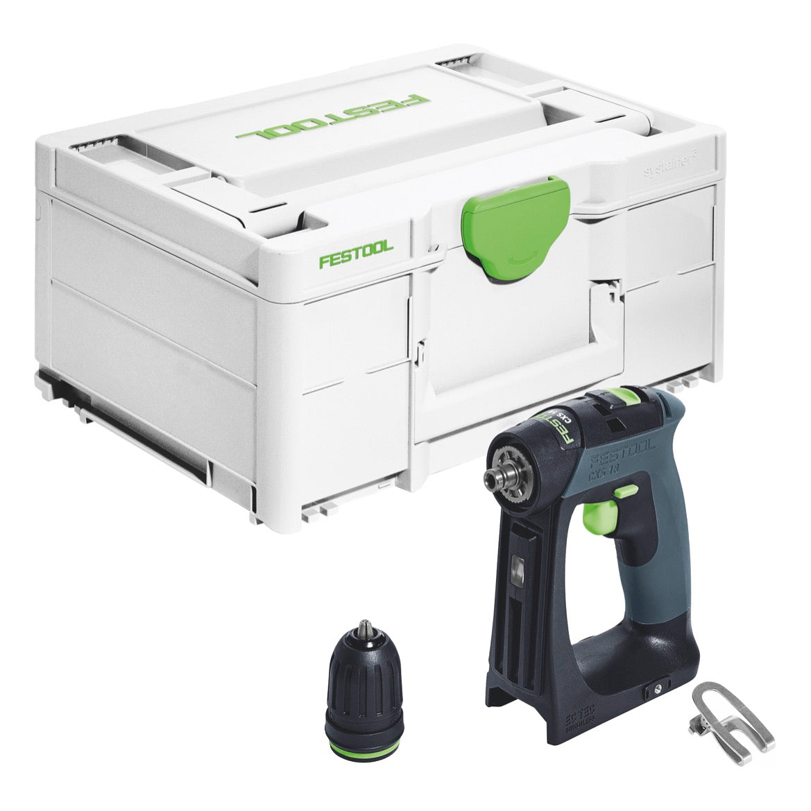 Trapano avvitatore a batteria Festool CXS 18-Basic 18 V 40 Nm brushless ( 576882 ) + systainer - senza batteria, senza caricabatterie