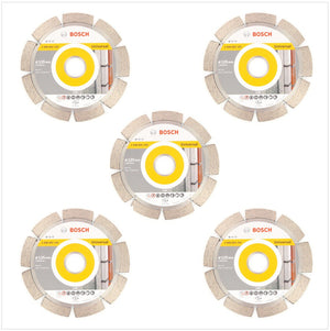 Bosch Diamant Trennscheibe 5 er Set 125 x 22,23 mm Standard for Universal ( 2608602192 )