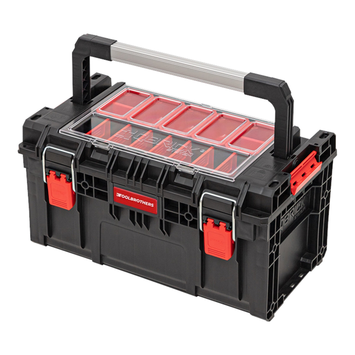 Toolbrothers RHINO XL Valigia portautensili ECO Handling+ altezza L 26 l IP66 con divisori estraibili + cassette