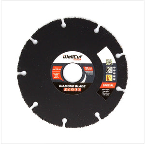 WellCut Diamond Blade Disco da taglio diamantato 125 x 22,2 mm Special ( 334 - 125 / 22 )