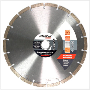 WellCut Diamond Blade Diamant Disco da taglio 230 x 22,2 mm General Purpose Segmented ( 223 230 / 22 )