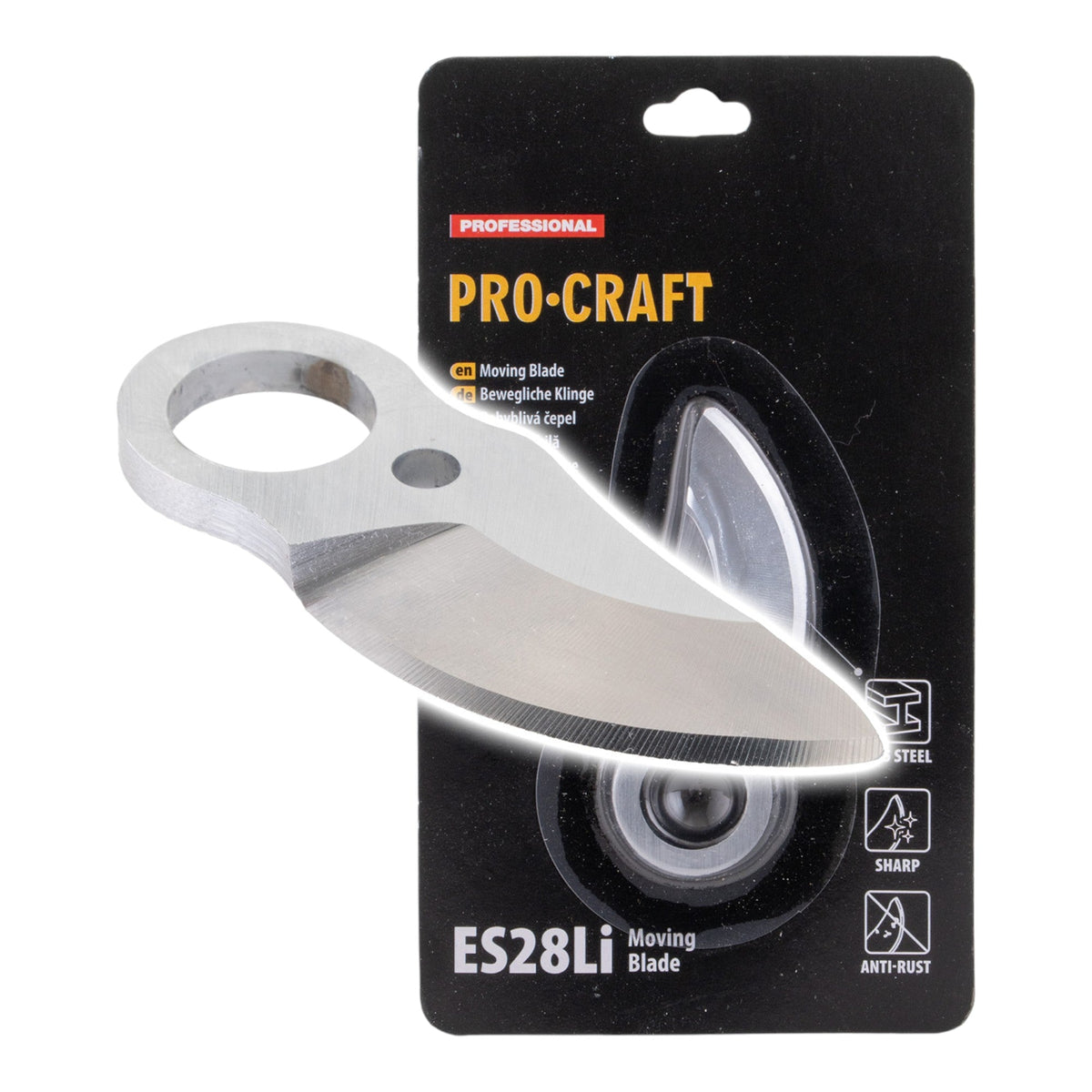 Procraft ES28Li Moving Blade Ersatz Oberklinge für Akku Astschere ES28Li
