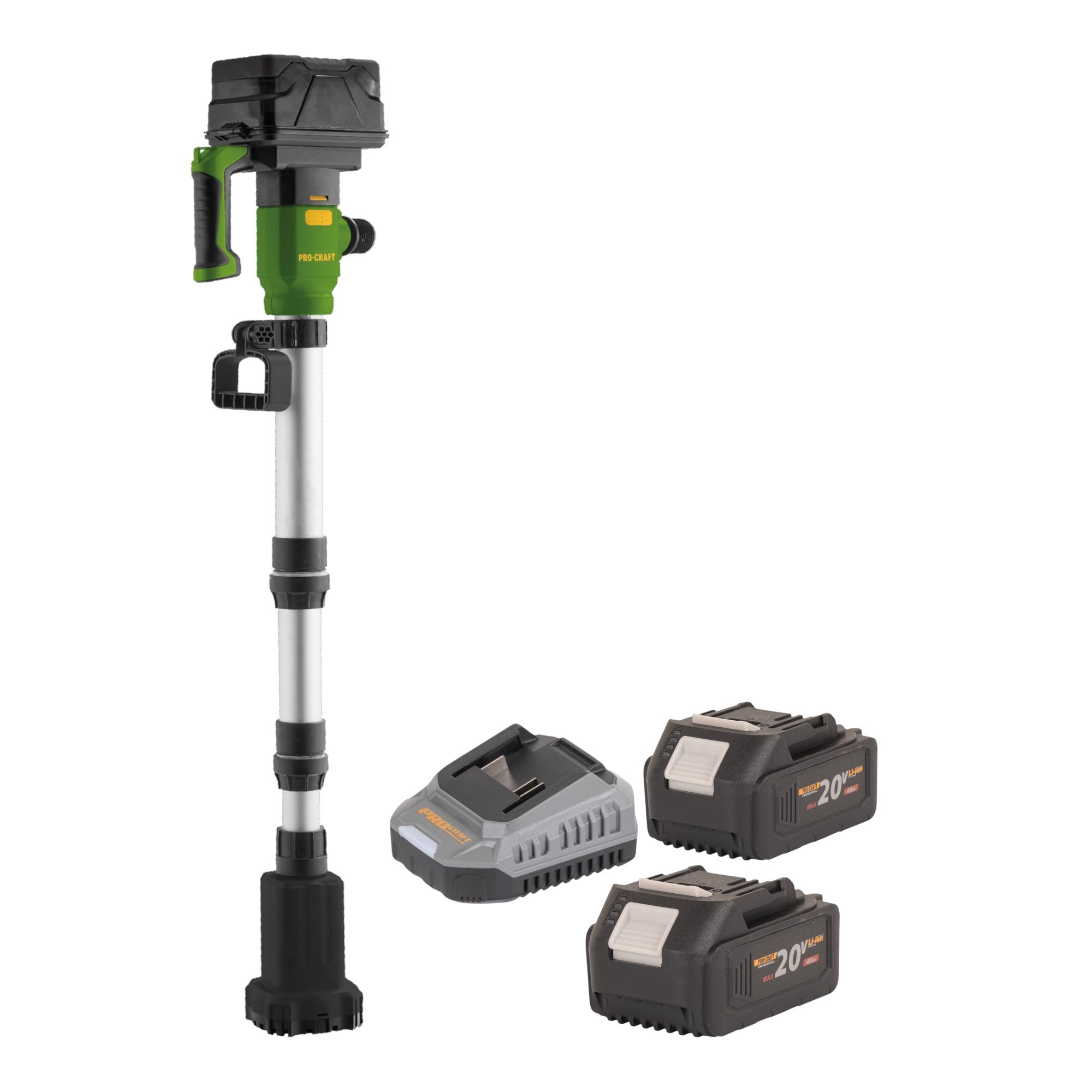Procraft CPN20bb Akku Tauchpumpe 20 V 2725 l/h + 2x Akku 4,0 Ah + Ladegerät