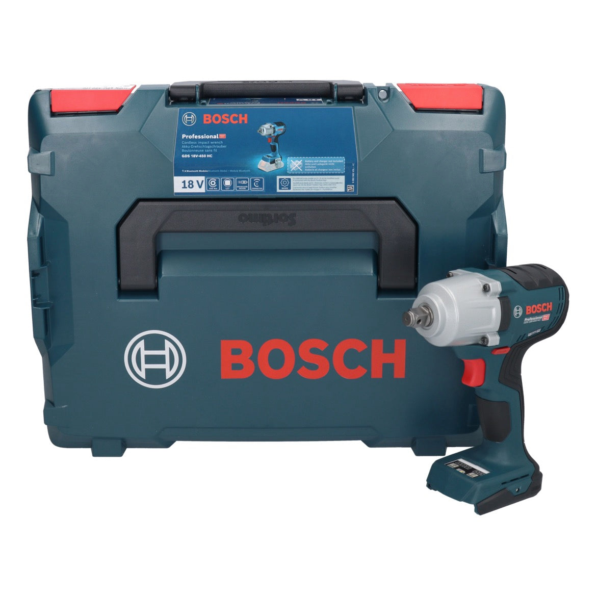 Bosch GDS 18V-450 HC Akku Drehschlagschrauber 18 V 450 Nm 1/2" ( 06019K4001 ) + L-Boxx - ohne Akku, ohne Ladegerät