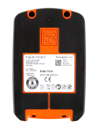 FEIN 18 V 5,0 Ah / 5000 mAh Li-Ion Einschub Akku ( 92604173020 ) - Toolbrothers