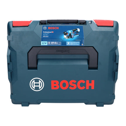 Bosch GHO 12V-20 Professional Akku Hobel 12 V Brushless ( 06015A7001 ) + 2x Akku 3,0 Ah + Ladegerät + L-Boxx - Toolbrothers