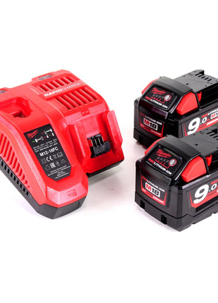 Milwaukee M18 CHM 902C 18 V Brushless Li-Ion Akku Kombi Bohrhammer SDS-Max im Transportkoffer + 2 x 9 Ah Akku + Ladegerät ( 4933451361 ) - Toolbrothers