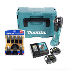 Makita DTM 51 RMJ 18 V Li-Ion Akku Multifunktion Werkzeug im Makpac + 2x 4,0 Ah Akku + Ladegerät + WellCut MT-8 8 tlg. Sägeblätter Set - Toolbrothers