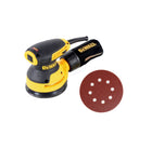 DeWalt DWE 6423 280 Watt Exzenter Schleifer 125 mm + 1x 10er Pack Makita Schleifpapier P 80 Klettb Befestigung (P-43555) - Toolbrothers