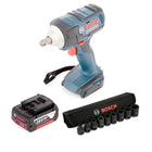 Bosch GDS 18 V-EC 250 Professional brushless Akku Dreh Schlagschrauber mit Einlage und GBA 6 Ah Akku L-Boxx ready + 1/2