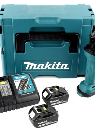 Makita DCO 180 RMJ Akku Rotationsschneider 18 V + 2x Akku 4,0Ah + Ladegerät + Makpac - Toolbrothers