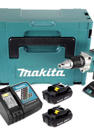 Makita DFS 250 RYJ Akku Trockenbauschrauber 18 V Brushless + 2x Akku 1,5 Ah + Ladegerät + Makpac - Toolbrothers