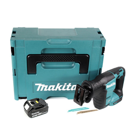 Makita DJR 188 T1J Akku Reciprosäge 18 V Brushless Säbelsäge im Makpac + 1x 5,0 Ah Akku - ohne Ladegerät - Toolbrothers