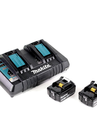 Makita DUR 365 LPT2 Akku Motorsense 36V ( 2x18V) 300mm Brushless + 2x Akku 5,0Ah + Doppelladegerät - Toolbrothers