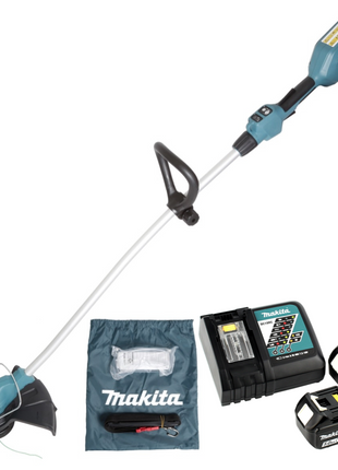 Makita DUR 184 RT Akku Rasentrimmer Motorsense 18V + 2x Akkus 5,0Ah + Schnellladegerät - Toolbrothers