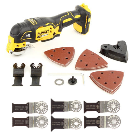 DeWalt DCS 355 N Akku Oszillierer Multitool 18 V Brushless + 29 tlg. Zubehör + 6x Sägeblätter - ohne Akku, ohne Ladegerät - Toolbrothers