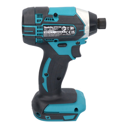 Avvitatore a impulsi a batteria Makita DTD 152 SFJ-R 18 V 165 Nm 1/4" + 2x batteria ricaricabile 3,0 Ah + caricabatterie + RHINO