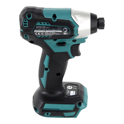 Makita DTD 155 SF1J-R Akku Schlagschrauber 18V 140Nm Brushless + 1x Akku 3,0 Ah + Ladegerät + RHINO