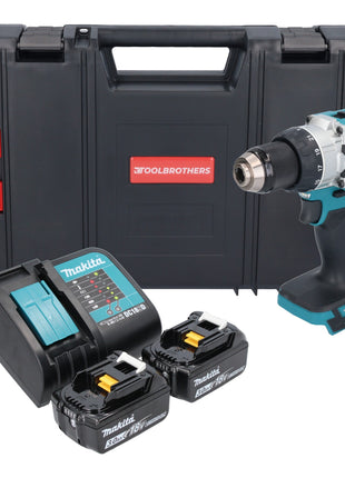 Makita DHP 489 SFJ-R akumulatorowa wiertarko-wkrętarka udarowa 18 V 73 Nm bezszczotkowa + 2x akumulator 3,0 Ah + ładowarka + RHINO