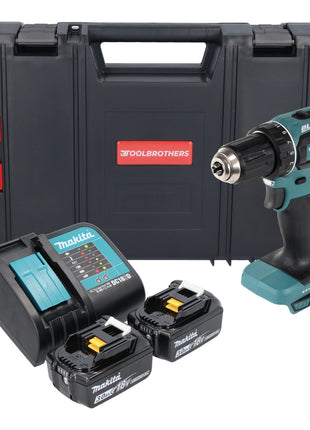 Makita DDF 485 SFJ-R perceuse/visseuse sans fil 18 V 50 Nm sans balais + 2x accu 3,0 Ah + chargeur + RHINO