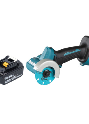 Makita DMC 300 F1 Akku Winkelschleifer 18 V 76 mm Brushless + 1x Akku 3,0 Ah - ohne Ladegerät