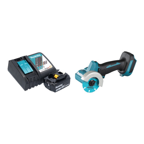 Makita DMC 300 RM1 Meuleuse d'angle sans fil 18 V 76 mm Brushless + 1x batterie 4,0 Ah + chargeur