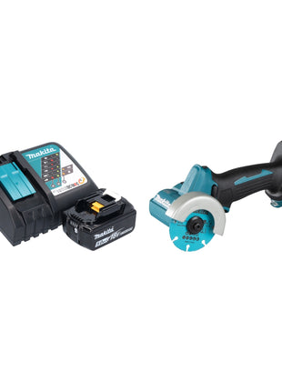 Makita DMC 300 RT1 Meuleuse d'angle sans fil 18 V 76 mm Brushless + 1x batterie 5,0 Ah + chargeur